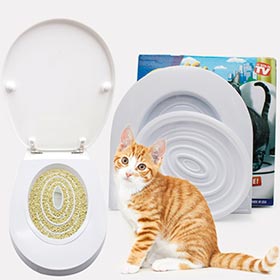 кошка на унитаз