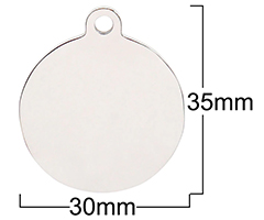 steelround_size стальной адресник для собак