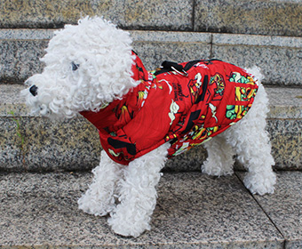 dog-vestprint-red2 куртка собак